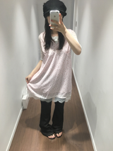 イッツシアーヘンリーネックスリーブレスTシャツ (4color)