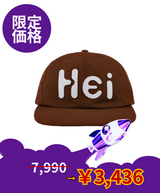 【limited price】 Hei Big Logo Felt Cap Brown 