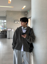 Cant Hachi Warm Knit Hooded Zip-Up