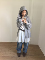 Cool Frill Hoodie Check Shirt (2color)