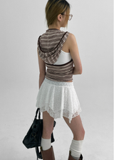 [MADE] Hitty Unbalanced Mini Skirt Pants