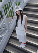Net String Bucket Hat - Ivory