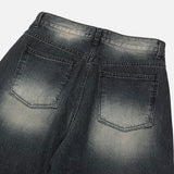 インディゴウィアドレッグデニムパンツ – サイズ S, M, L