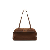 muva. Heart‑Sandwich Underarm Bag, Color‑Block Cowhide‑Velvet Large‑Capacity Elegant Shoulder Purse for Women’s Commute, New Arrival Jun 22