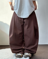バルーンフロントストリングスウェットパンツ🤎🖤🩶3カラー