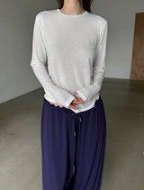  soft simple slim T