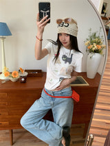 Cutie Animal Short Sleeve T-Shirt