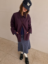 zigzag pattern midi skirt 