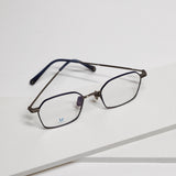 Knouun Square titanium glasses CODE. 101. B Gray