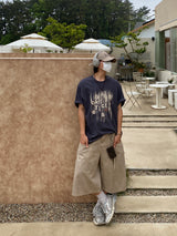 Deep Dying Double Carpenter Bermuda Pants 2C