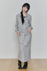 BLOOM ZIP-UP JACKET melange grey