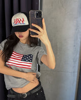 Team vintage stars and stripes short sleeves