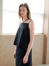 (BL-4334)MOI SET-UP BACK BUTTON BLOUSE