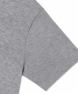レイヤードロールアップクロップドTシャツ - グレー