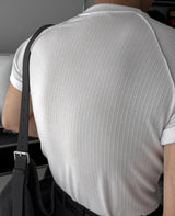 ASCLO ラグランマッスルフィット半袖Tシャツ (3color)
