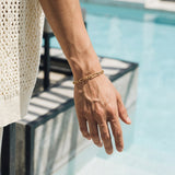 Antique Gold Geometric Bracelet