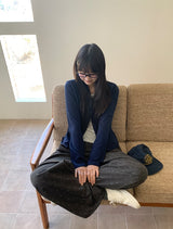 26SS★ [BAONHAUS]ティンダーコットンワイドバンディングフラワーパンツ