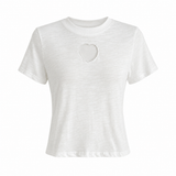 Aroa Heart Cutout Tee