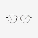 Knouun Round titanium glasses CODE. 103. B Black