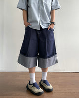Rollup Bermuda Denim Pants