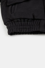 Cloud flap wool hooded jumper