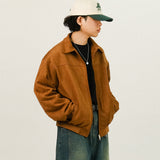TIE Suede Crop Jacket