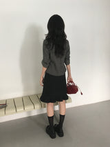 Midi Frill Skirt
