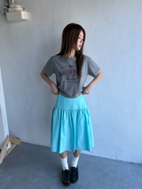 サイドボタンミディスカート