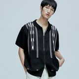 navajo ブークレニットカーディガン black