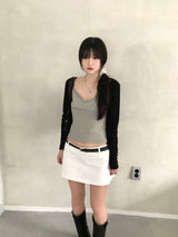 Vine Low-rise Mini Skirt (4 colors)