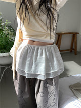GLITTER CANCAN LAYERED SKIRT (2C)