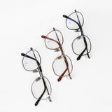 Knouun Round titanium glasses CODE. 101. A gray