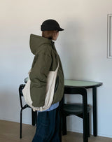 [unisex] Belcott Two-Way Quilting Hood Padding Jumper