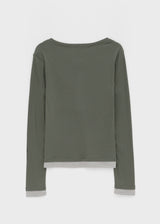 [MADE] Yuriae Layered Henley Long-Sleeve Tee