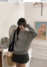 #コジーヘアリーパステルウールルーズフィットニット (5color)