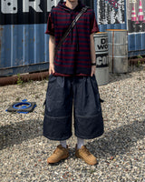 Circular Belt Stitch Cargo Bermuda