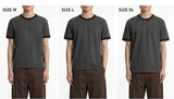 Essential Standard Short Sleeve Ringer T-shirt Red Heart Charcoal