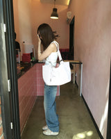 Double button lowrise denim pants