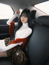[BELLIDE MADE] Nave, リブ編みタートルネックTシャツ