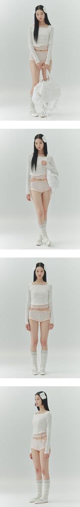 LOWER SQUARE TOP white