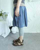 FLOWER BUTTON MIDI LEGGINGS