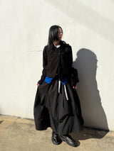  MAXI FLARE TUCK SKIRT