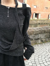 KobeドットホルターネックレイヤーTシャツ (3c)