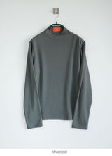 drape mock neck tee