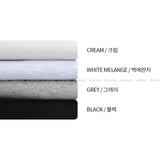 LMN ENNINE カラーオーバーサイズフィットスウェットシャツ (4 colors)