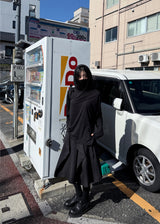 ネックウォーマーフードロングスリリーブ