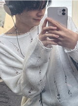 フムットモヘアヴィンテージニット