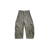 Leopard Cool Wide Curved Pants