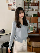 Forever Cashmere V-neck Knit Cardigan (12color)
