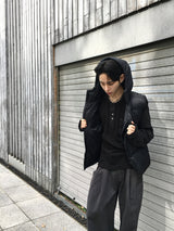 Tailed Padded Hooded Vest 3C